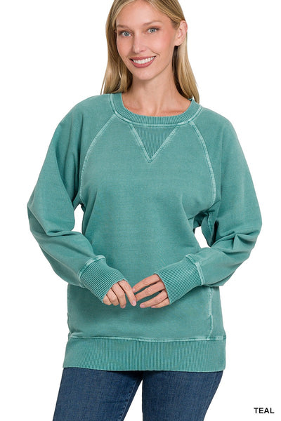 French Terry Pullover with Pockets