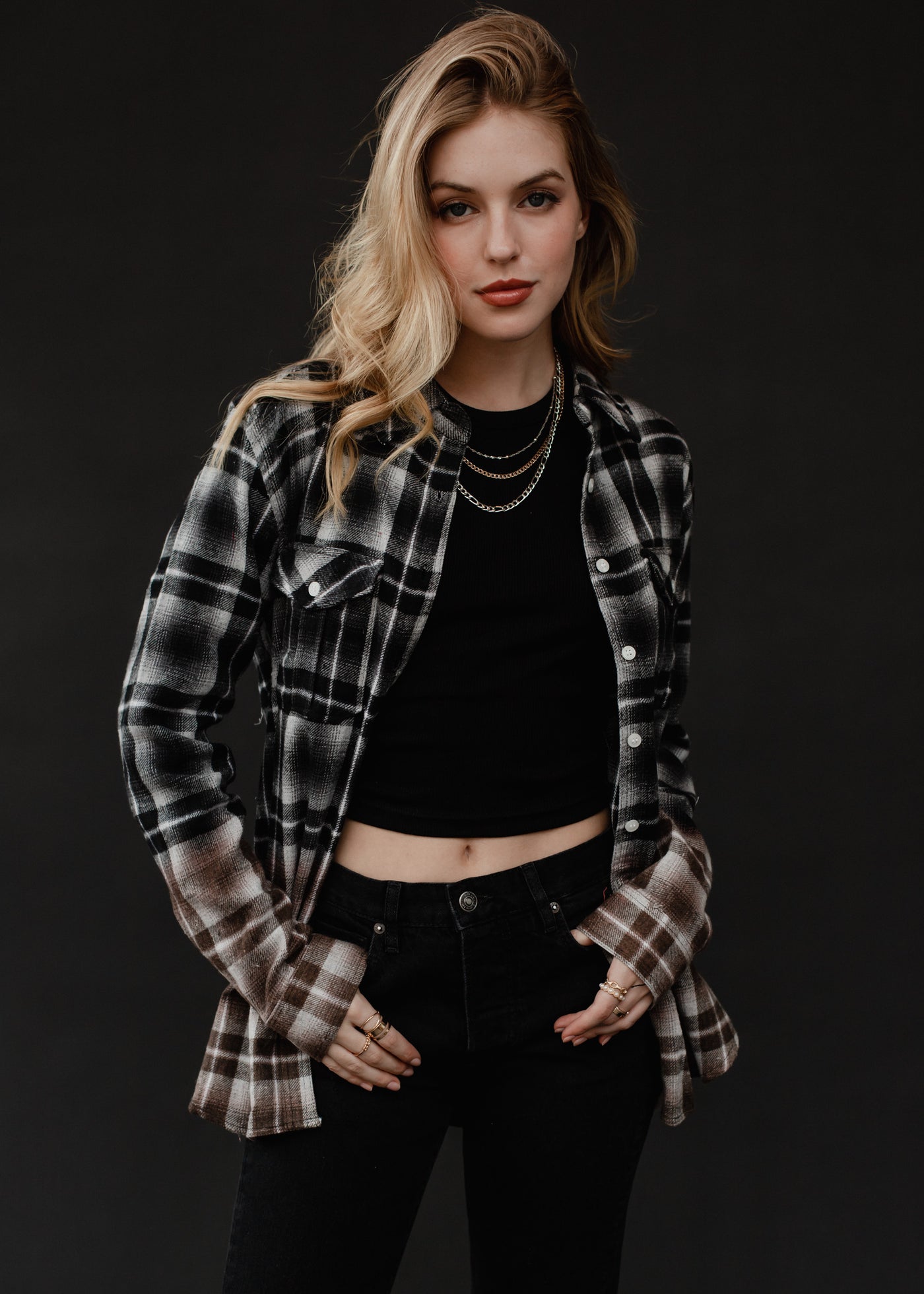 Plaid Ombre Flannel