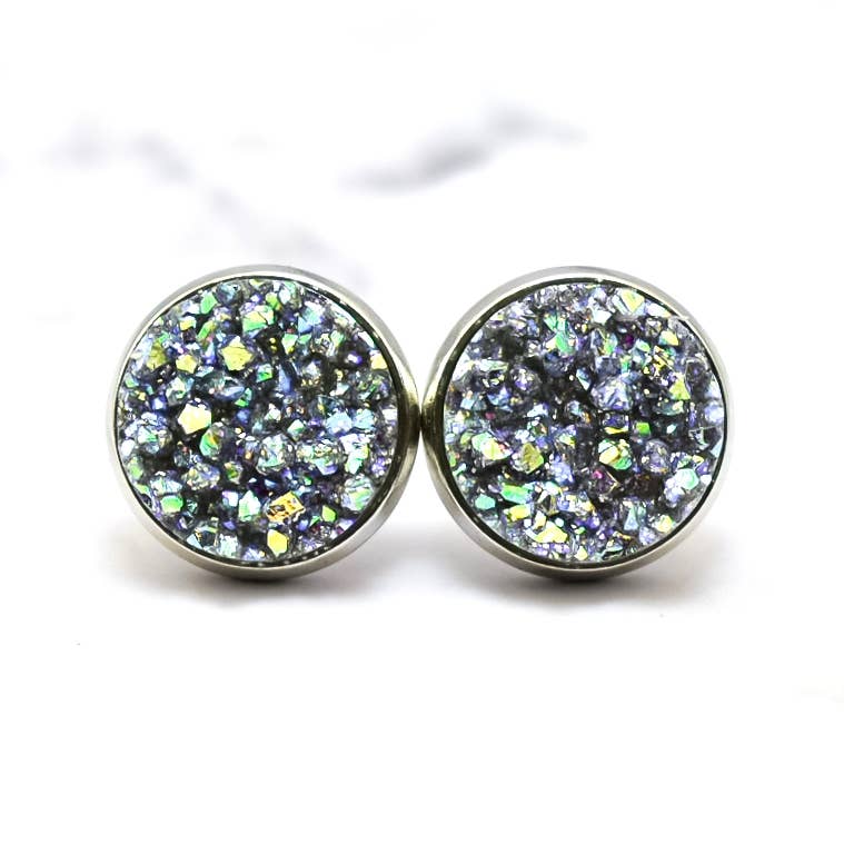 Mystic Glitter Stud Earrings
