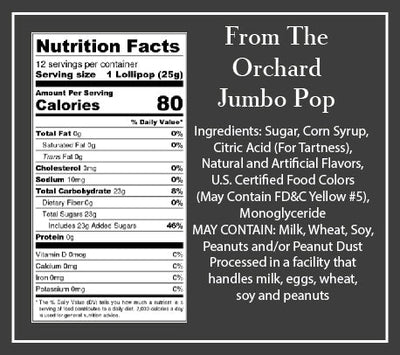 From The Orchard Jumbo Pop Assortment