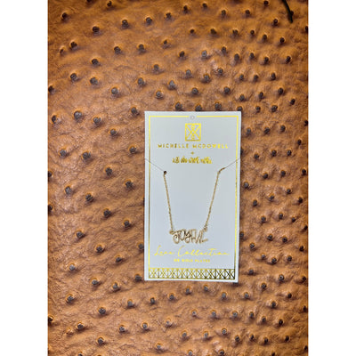 Gold Luxe Word Necklaces