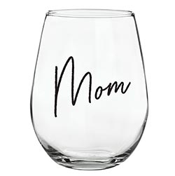 Stemless Wine Glass - Mom